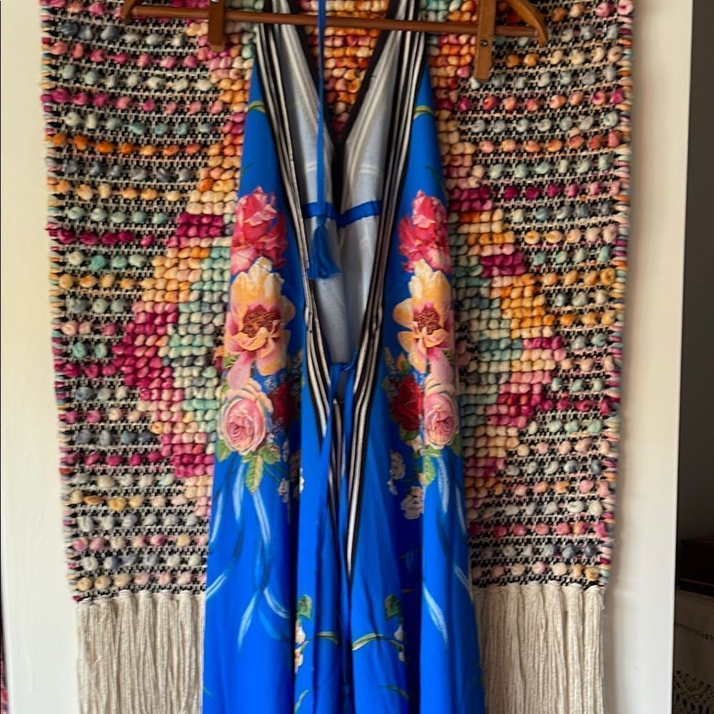 Floral Blue Maxi Dress - Picture 5 of 7